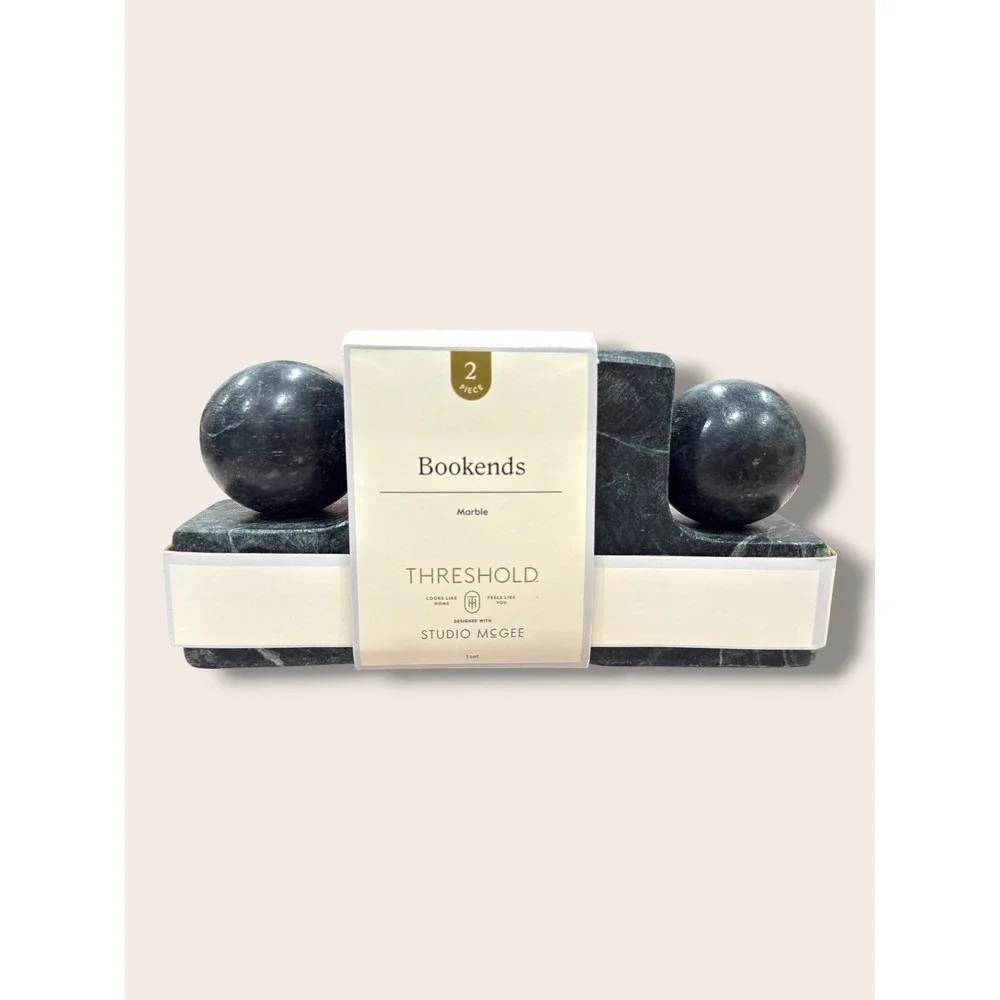 Green Marble Bookends Set - Threshold Studio McGee, Target